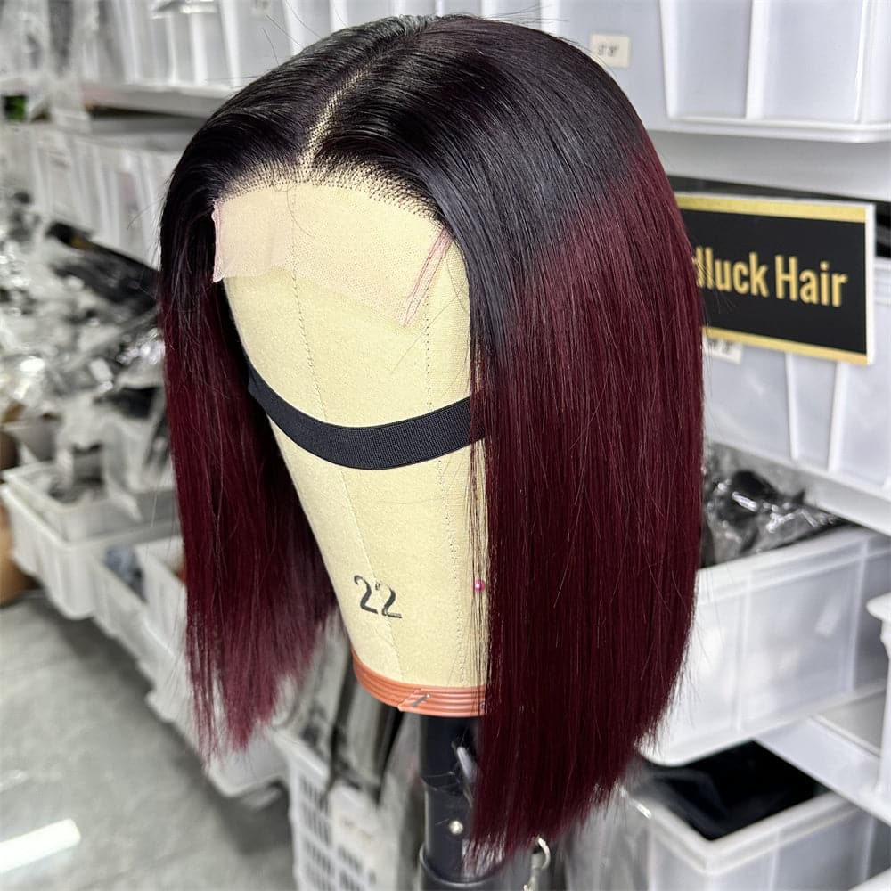 Super double drawn 10 INCH 4X4 Lace Closure bob wig - Goodluck Hair