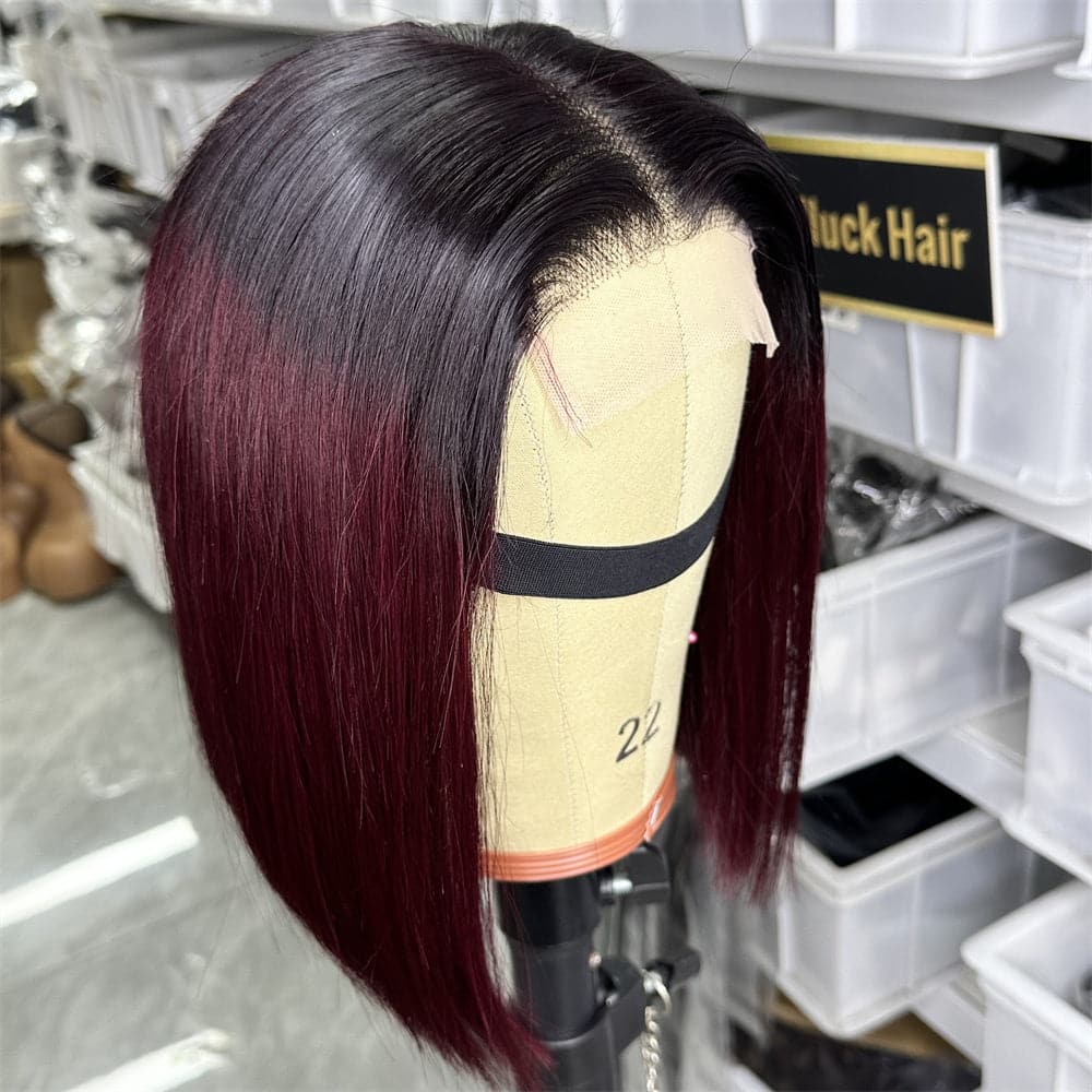 Super double drawn 10 INCH 4X4 Lace Closure bob wig - Goodluck Hair