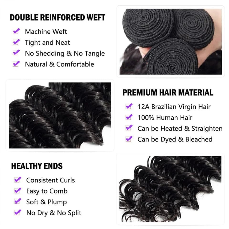 Pineapple Wave Bundles Human Hair Brazilian Hair Extensions