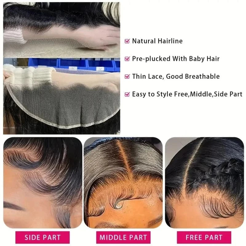 4x4 5x5 6x6 Lace Closure Human Hair Newmi Straight Transparent 13x4 13x6 Lace Frontal Human Hair Ear to Ear Frontal Extensions - Goodluck Hair