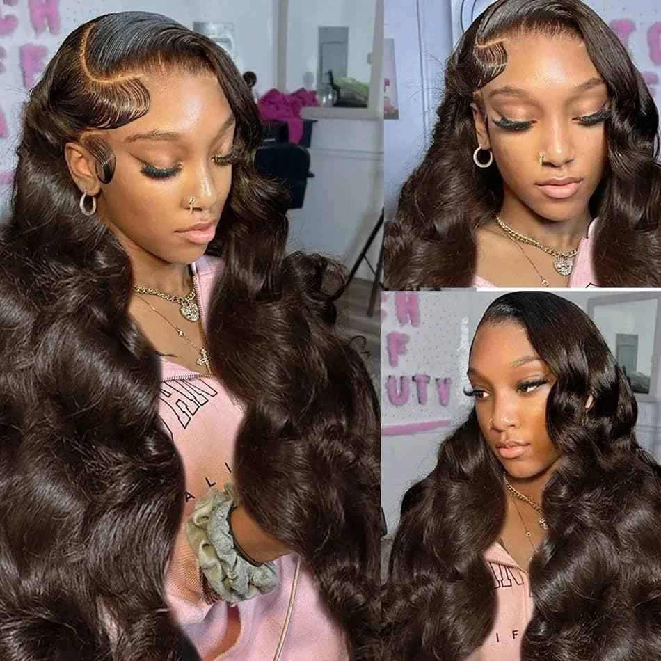 100% Human Hair Bundles Dark Brown Body Wave Bundles
