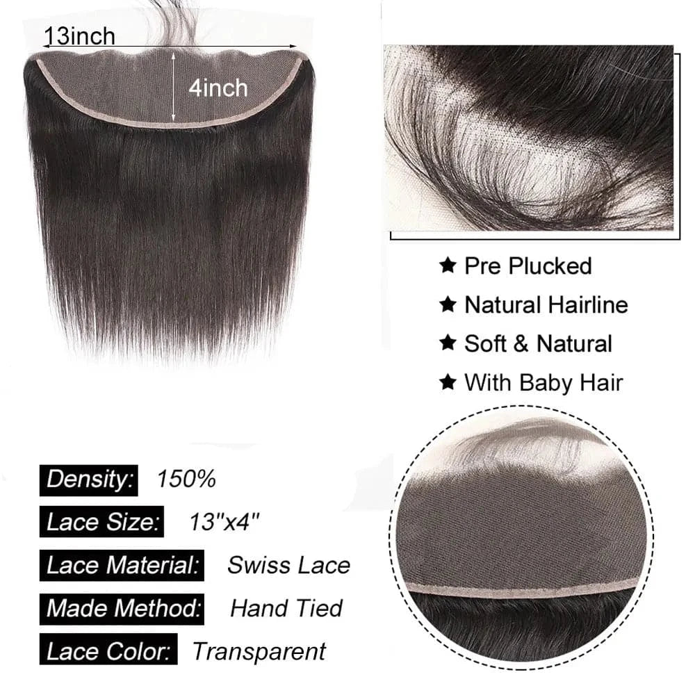 4x4 5x5 6x6 Lace Closure Human Hair Newmi Straight Transparent 13x4 13x6 Lace Frontal Human Hair Ear to Ear Frontal Extensions - Goodluck Hair