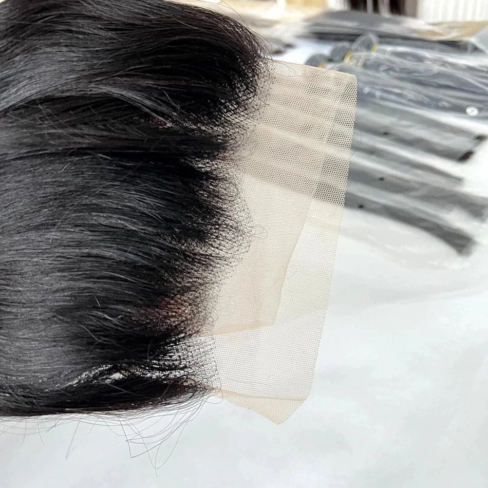 Body Wave 13x4 Lace Frontal Human Hair Melt Skin invisible Transparent Lace Pre-Plucked With Baby Hair Natural Color For Women - Goodluck Hair