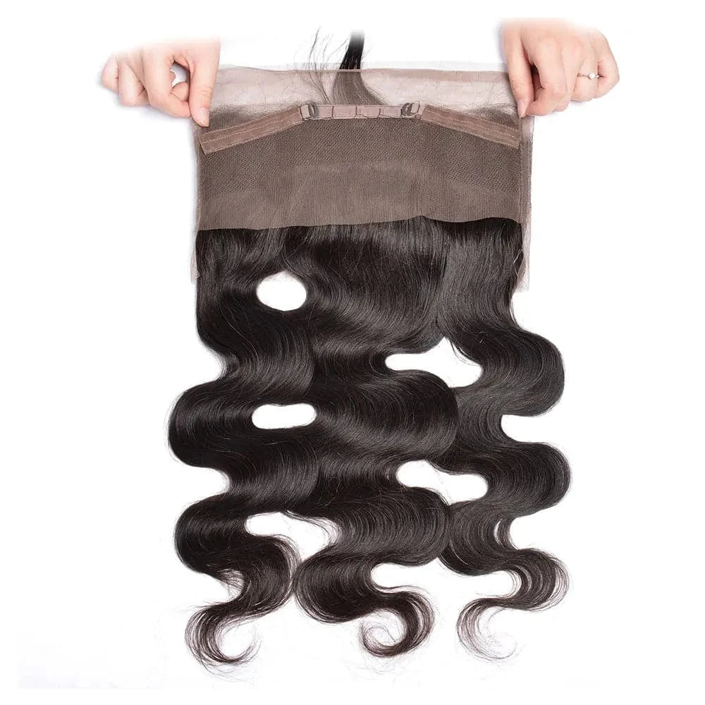 Body Wave 360 Lace Frontal Only Newmi 360 Lace Closure Human Hair for Women Pre Plucked 4x4 Closure 13x4 Lace Frontal - Goodluck Hair