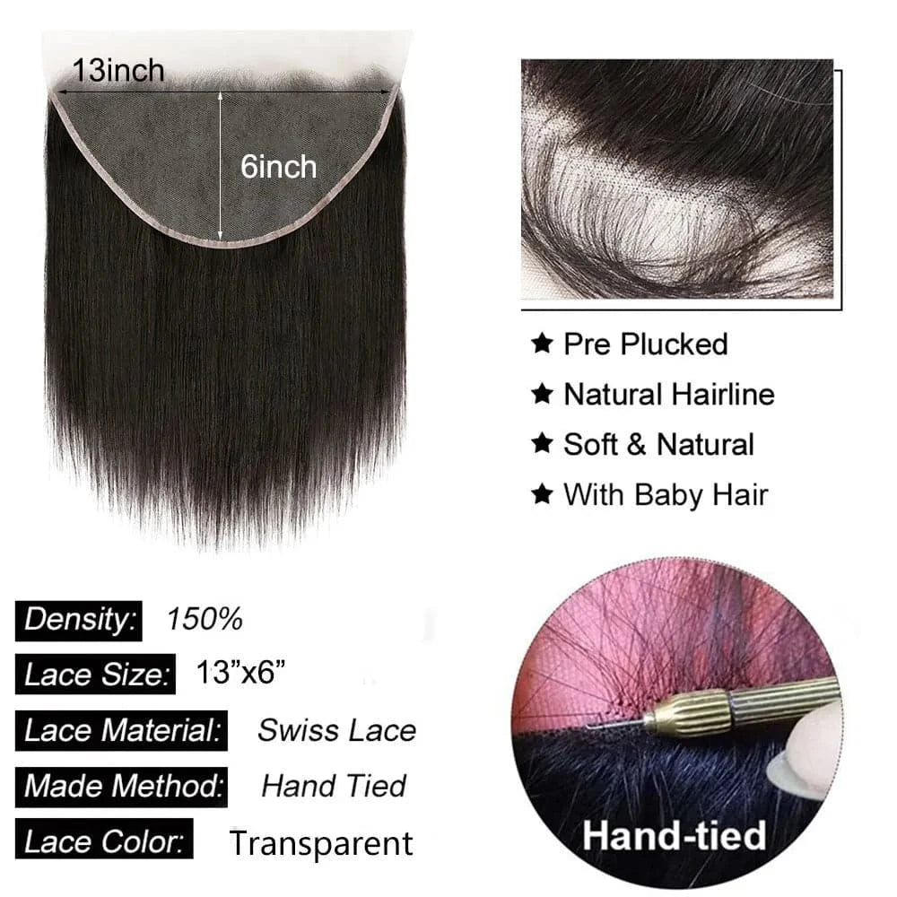4x4 5x5 6x6 Lace Closure Human Hair Newmi Straight Transparent 13x4 13x6 Lace Frontal Human Hair Ear to Ear Frontal Extensions - Goodluck Hair