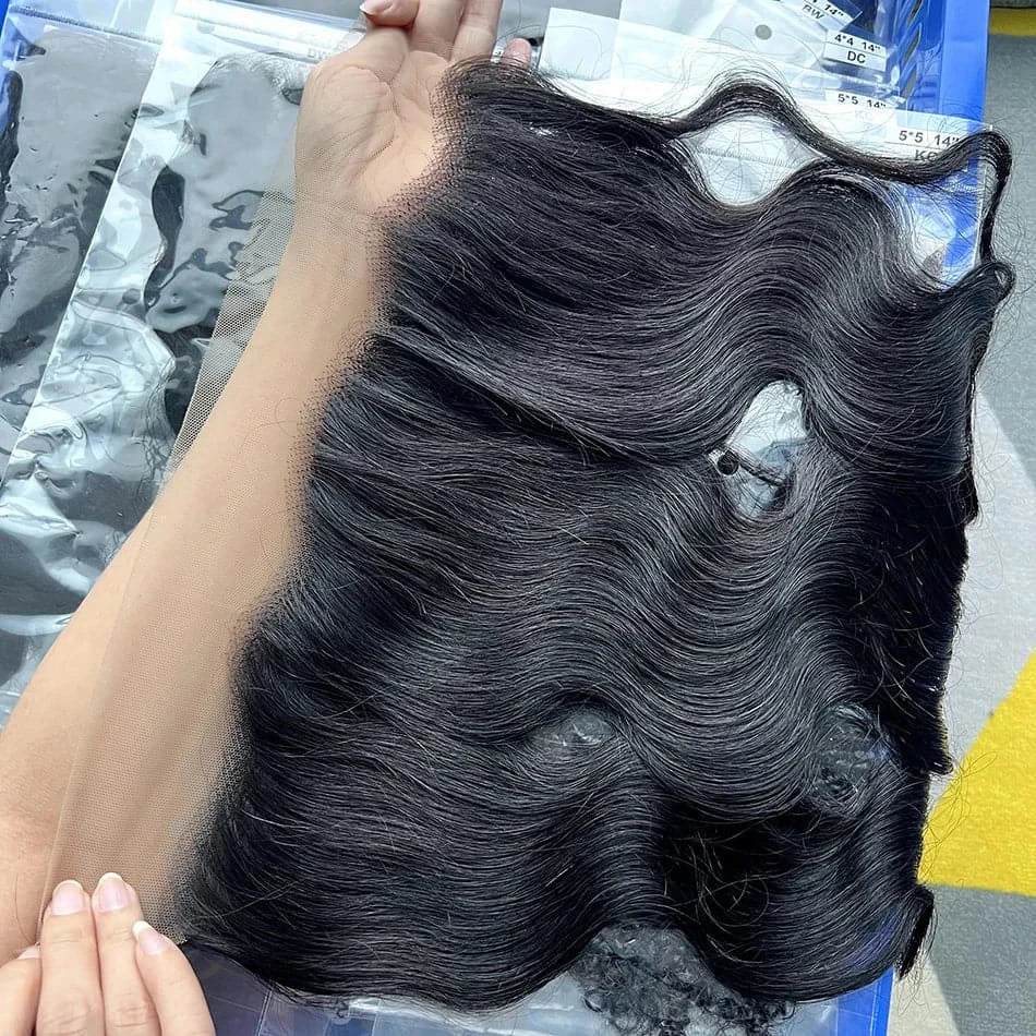 Body Wave 13x4 Lace Frontal Human Hair Melt Skin invisible Transparent Lace Pre-Plucked With Baby Hair Natural Color For Women - Goodluck Hair