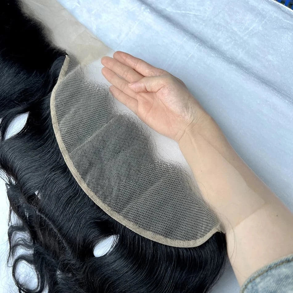 Body Wave 13x4 Lace Frontal Human Hair Melt Skin invisible Transparent Lace Pre-Plucked With Baby Hair Natural Color For Women - Goodluck Hair