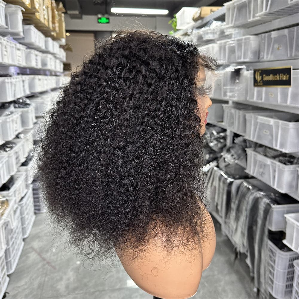 13x4 lace frontal 13x4 wig bob curly 16 inch - Goodluck Hair
