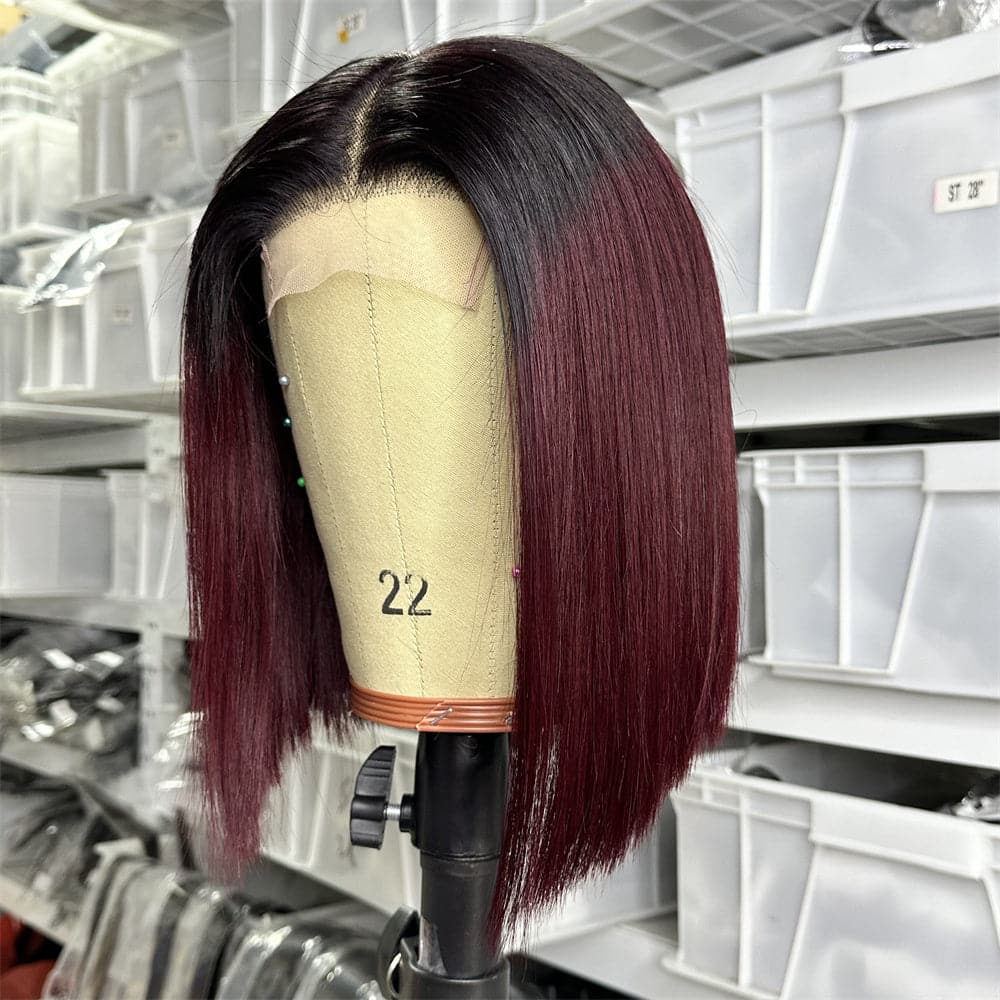 Super double drawn  10 INCH 4X4 Lace Closure bob wig - Goodluck Hair