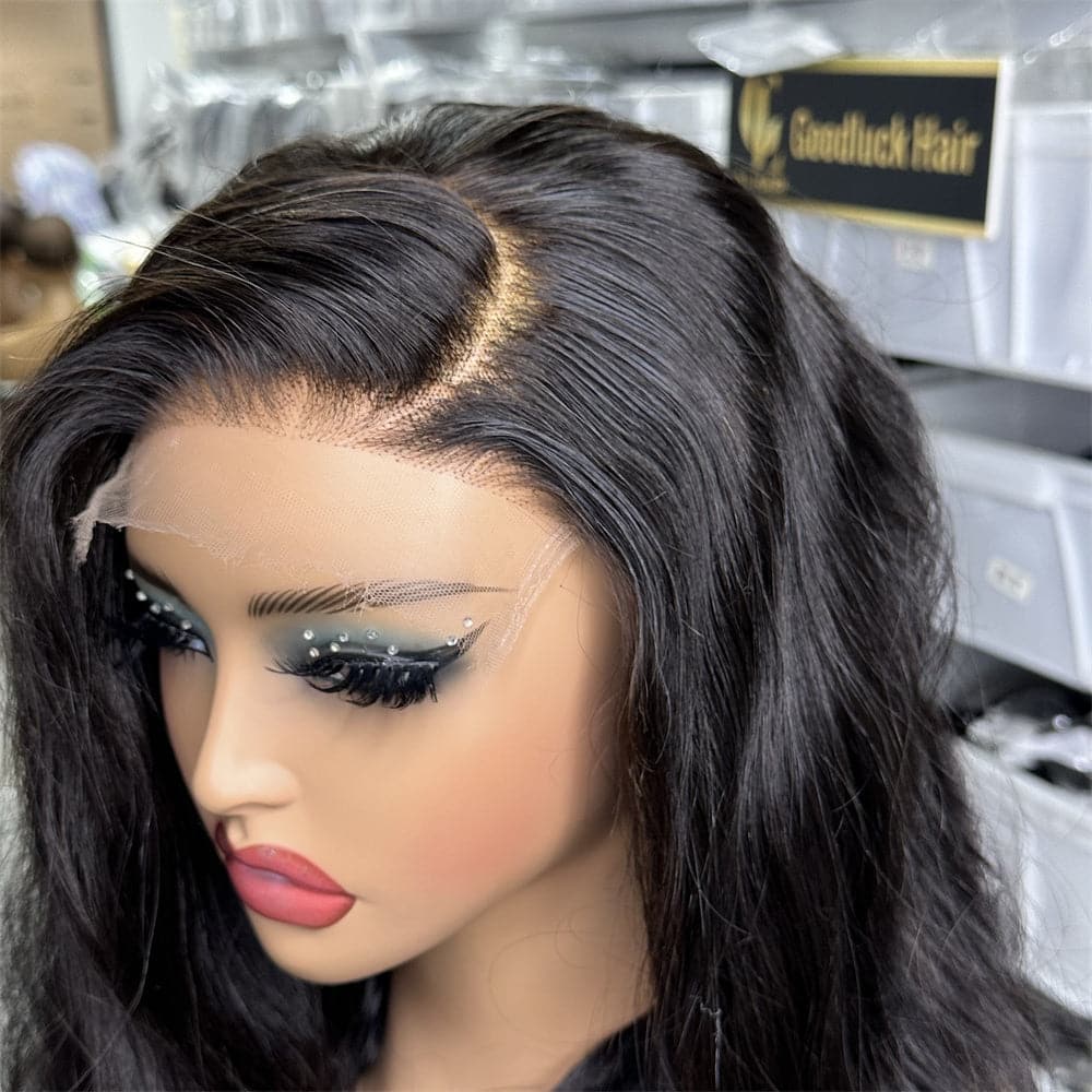 5X5  HD Lace Closure Glueless Wig Straight Black Color - Goodluck Hair