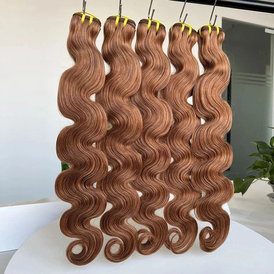 #35 Colored Body Wave 10A Human Hair Bundles 16-24 Inch 100% Virgin Unprocessed Human Hair Extensions Weave For Women - Goodluck Hair