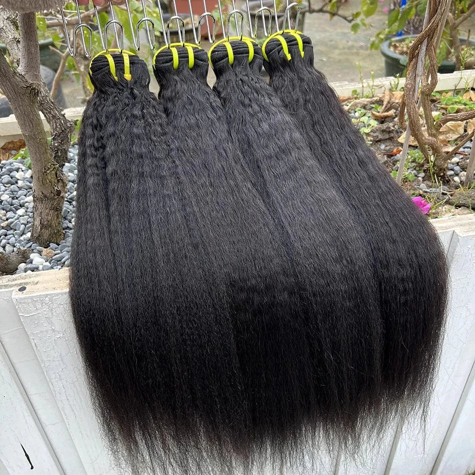 12A Kinky Straight Human Hair Bundles Wholesale Hair - Goodluck Hair