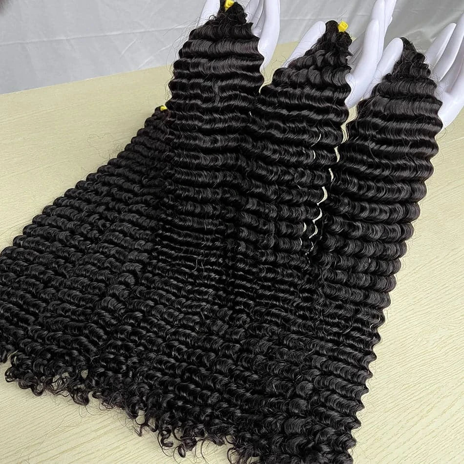 15A Grade Double Drawn Deep Curly Vietnamese Hair Bundles Weave - Goodluck Hair