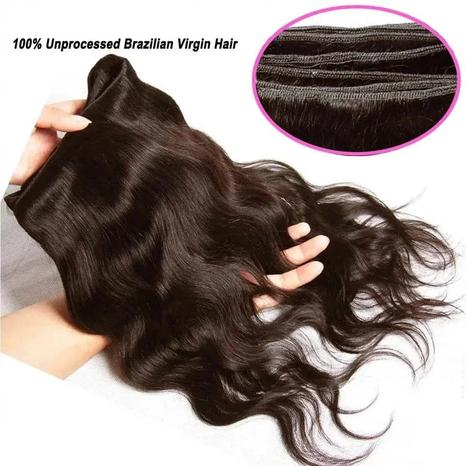 100% Human Hair Bundles Dark Brown Body Wave Bundles