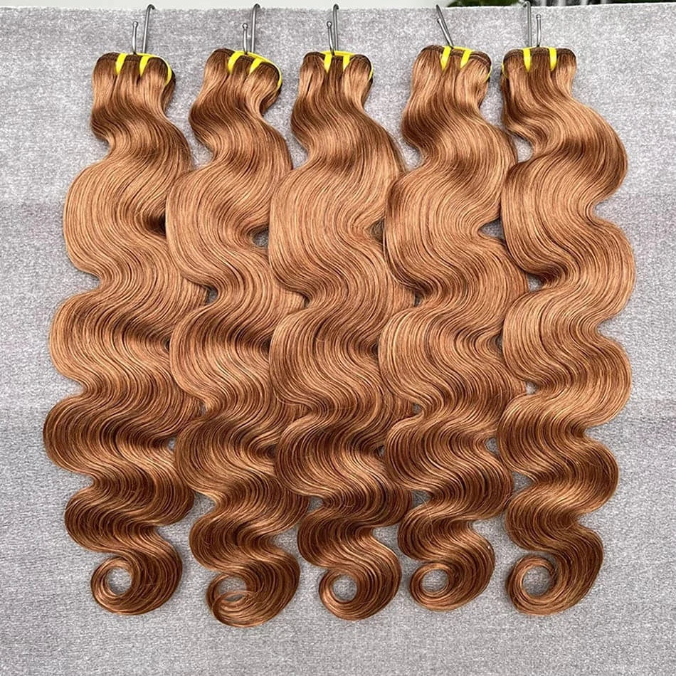 #35 Colored Body Wave 10A Human Hair Bundles 16-24 Inch 100% Virgin Unprocessed Human Hair Extensions Weave For Women - Goodluck Hair