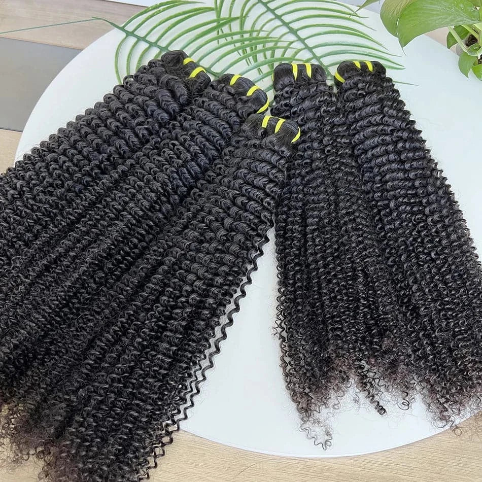 Afro Kinky Curly Human Hair Bundles Extensions 10-30 Inch In Stock for Wholesale Hair - Goodluck Hair