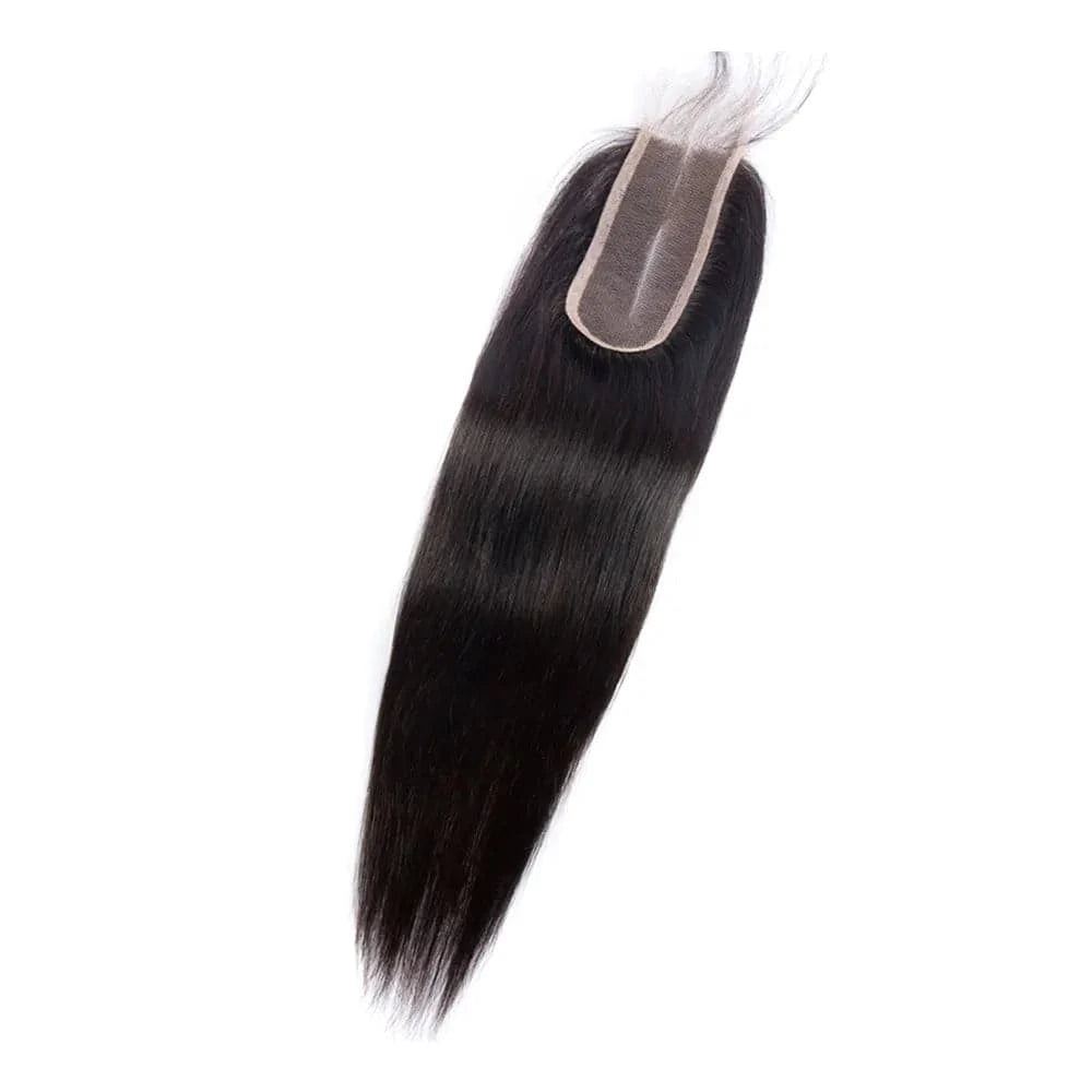 2x6 Closure Human Hair Newmi Transparent 2x6 Lace Closure Pre Plucked Straight Hair Natural Color Kim Lace Closure Extensions - Goodluck Hair