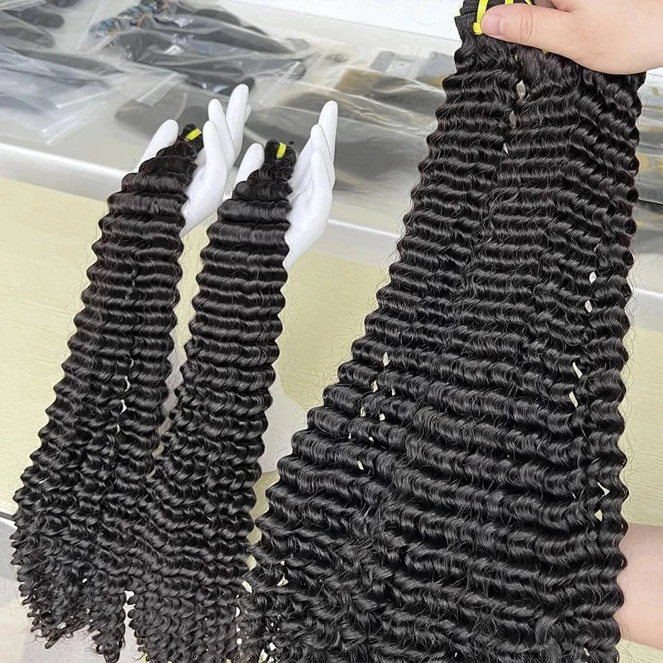 15A Grade Double Drawn Deep Curly Vietnamese Hair Bundles Weave - Goodluck Hair