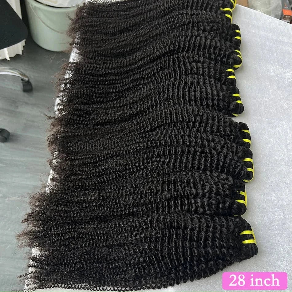 Afro Kinky Curly Human Hair Bundles Extensions 10-30 Inch In Stock for Wholesale Hair - Goodluck Hair