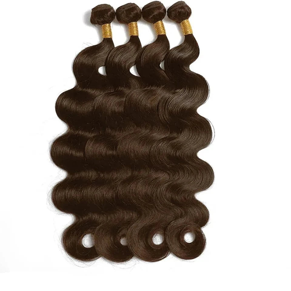 100% Human Hair Bundles Dark Brown Body Wave Bundles