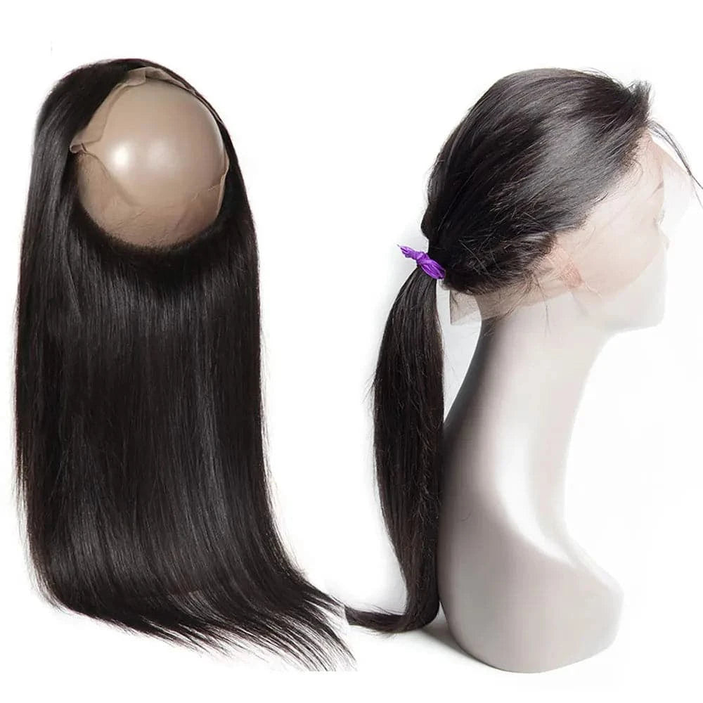 360 Lace Frontal Only Straight Newmi 360 Lace Closure Human Hair Transparent Pre Plucked 4x4 Closure 13x4 Ear to Ear Frontal - Goodluck Hair