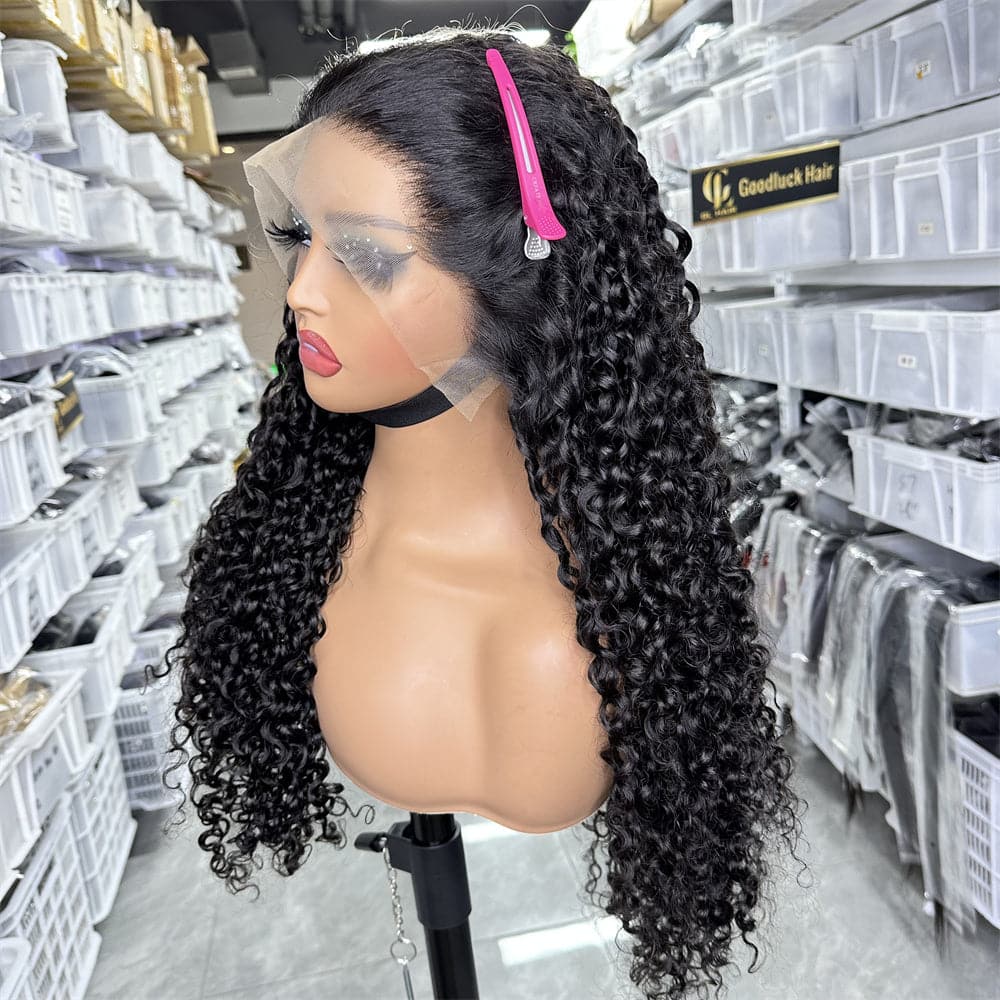 sdd super double drawn pixie curl 13x4 full frontal lace wig - Goodluck Hair